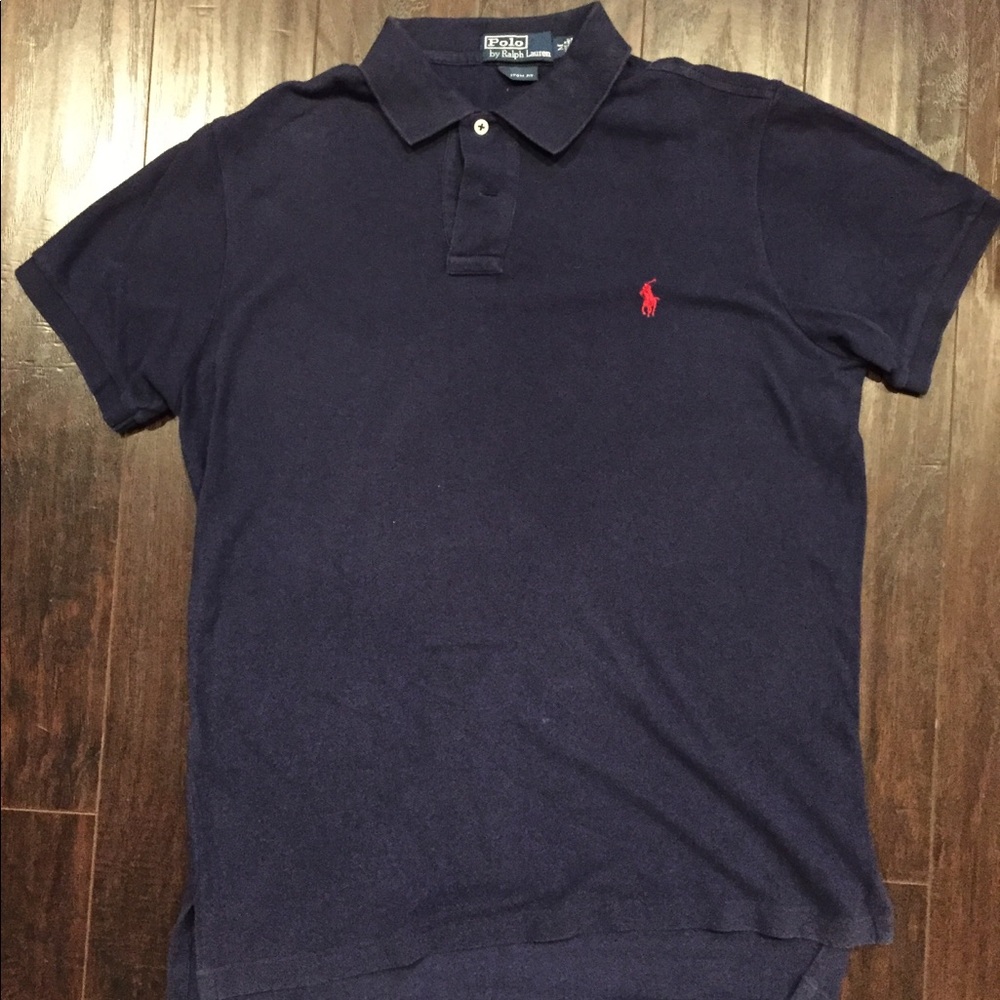Polo Ralph Lauren, Custom Fit, Navy, Medium.